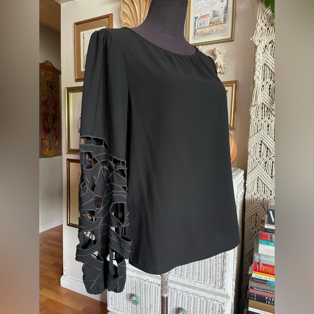 Joie long sleeve black blouse - Picture 6 of 7